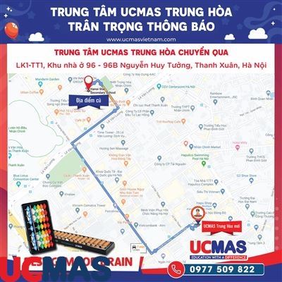 Thông báo chuyển địa điểm UCMAS Trung Hòa