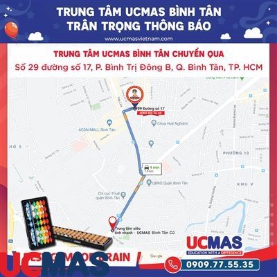Thông báo chuyển địa điểm UCMAS Bình Tân