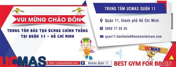 Tin vui tháng 5 Chào mừng trung tâm mới gia nhập hệ thống: UCMAS Quận 11 - Tp Hồ Chí Minh