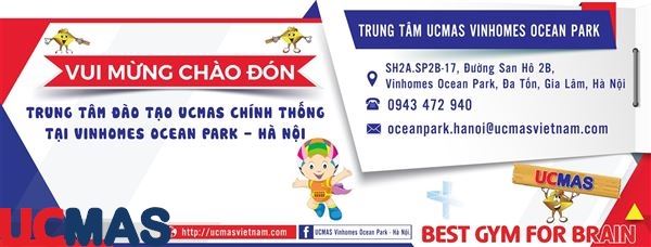 Tin vui tháng 12 Chào mừng trung tâm mới gia nhập hệ thống: UCMAS Vinhomes Ocean Park - Hà Nội