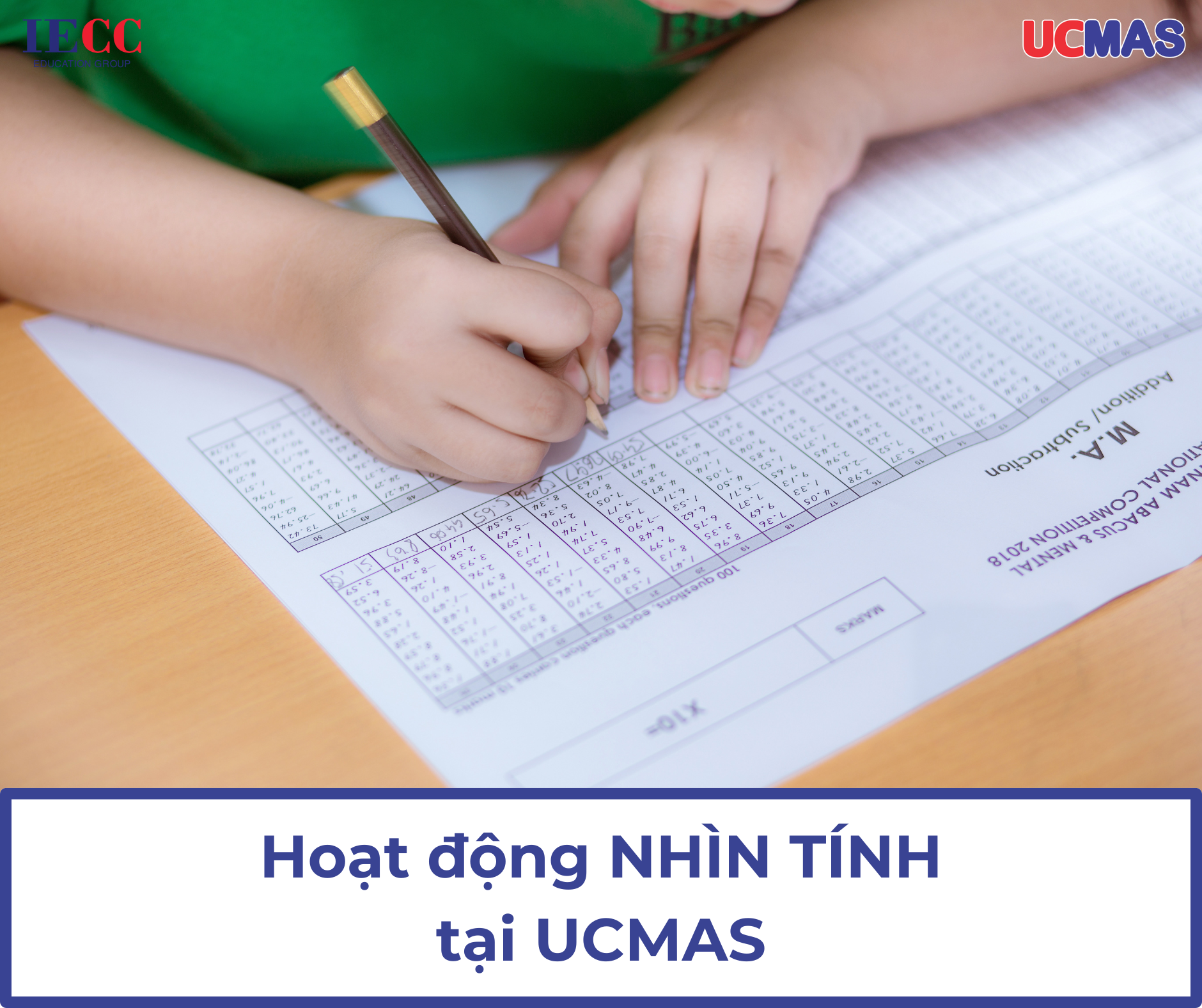 Hoạt động nhìn tính tại UCMAS