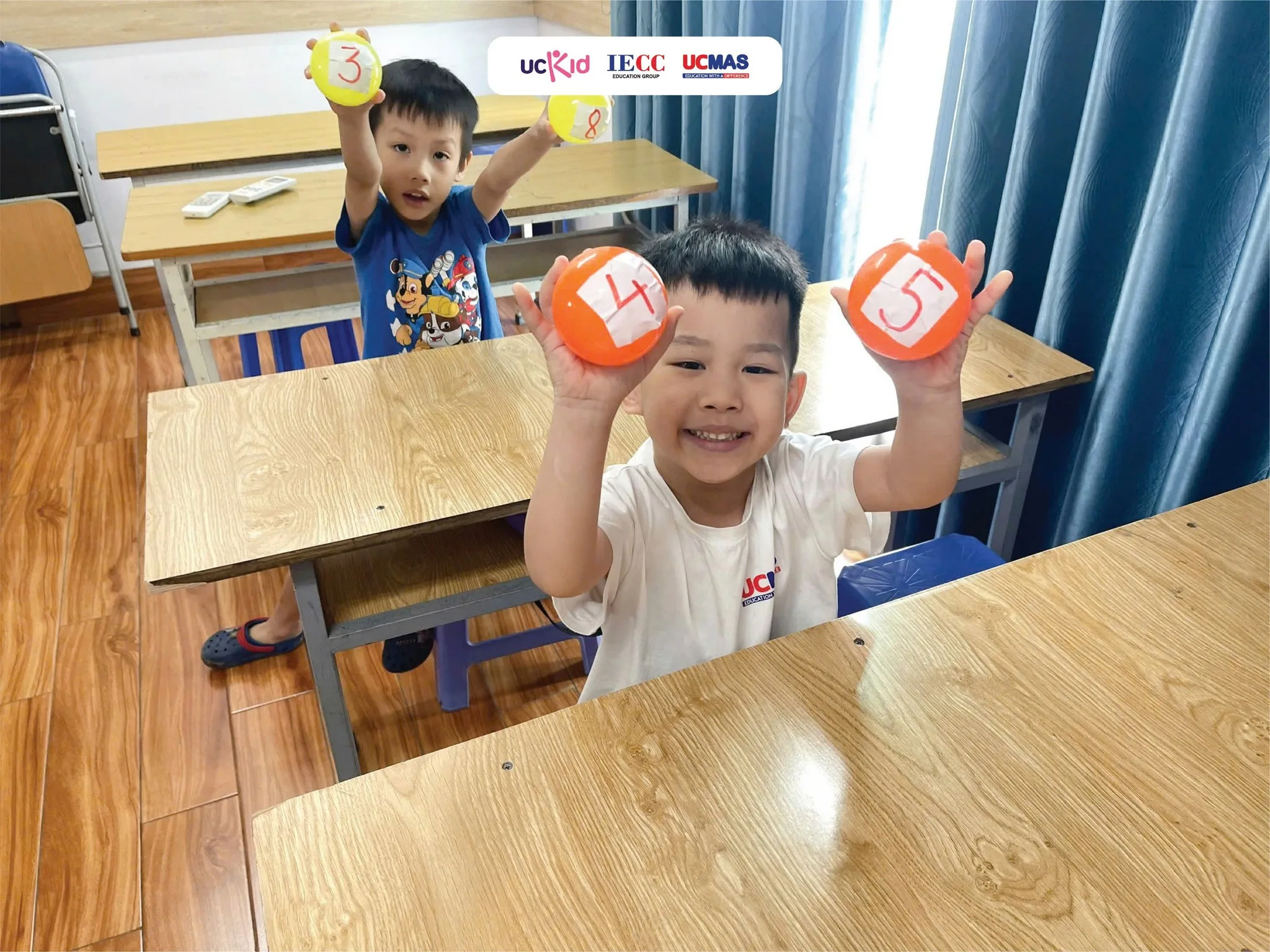Bé học số đếm với phương pháp P-E-G tại UCKid