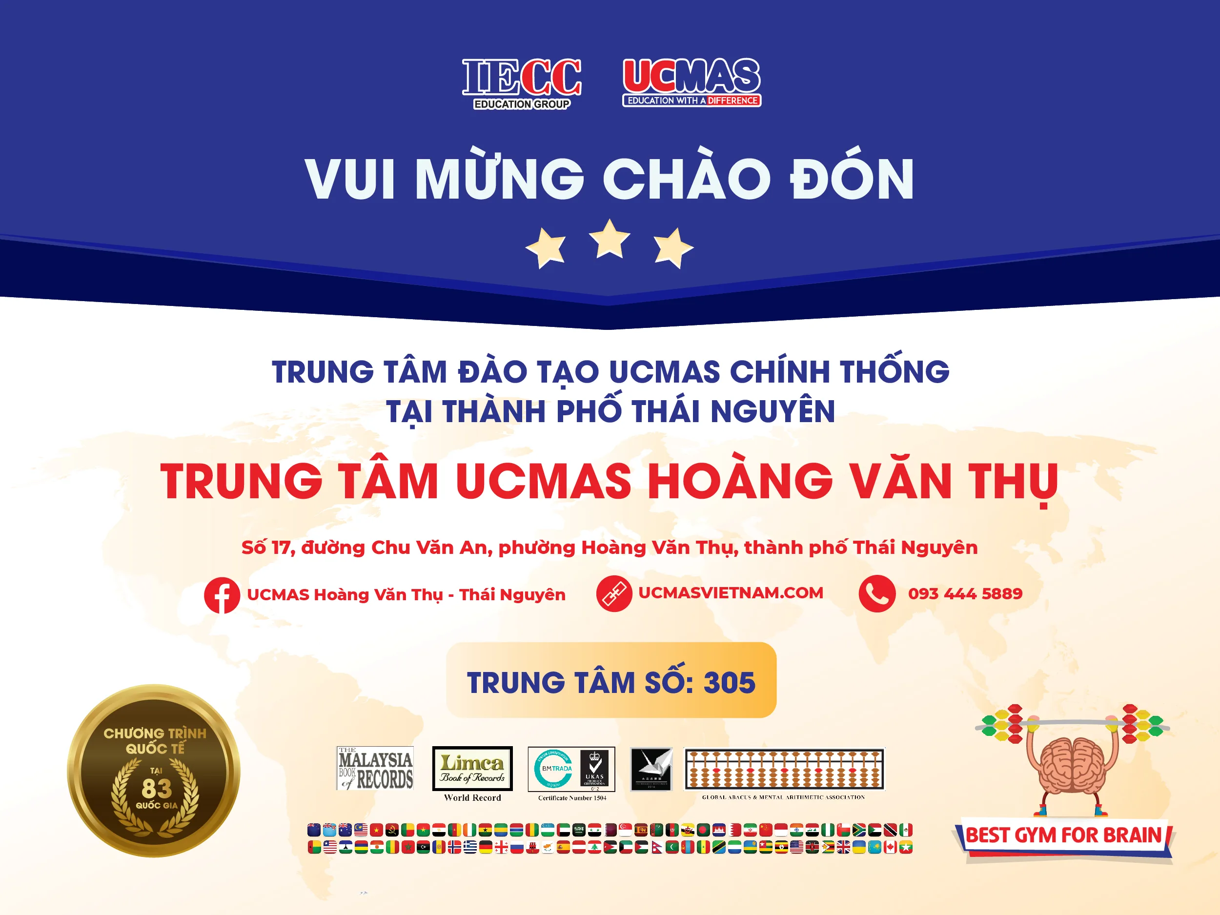 Chào đón trung tâm mới UCMAS Hoàng Văn Thụ - Thái Nguyên