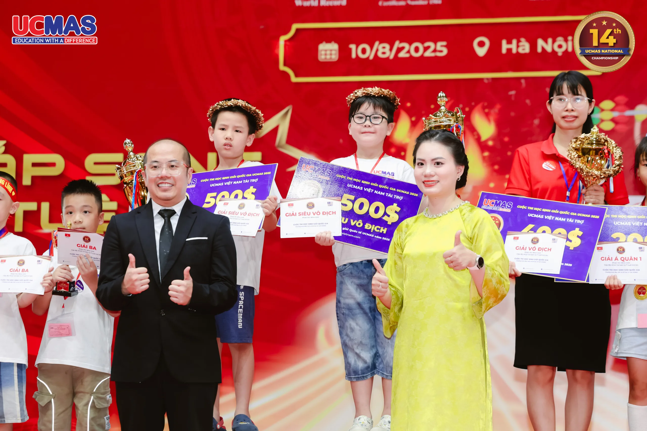 Võ Minh Trí tại cuộc thi Học sinh Giỏi Quốc gia UCMAS 2025