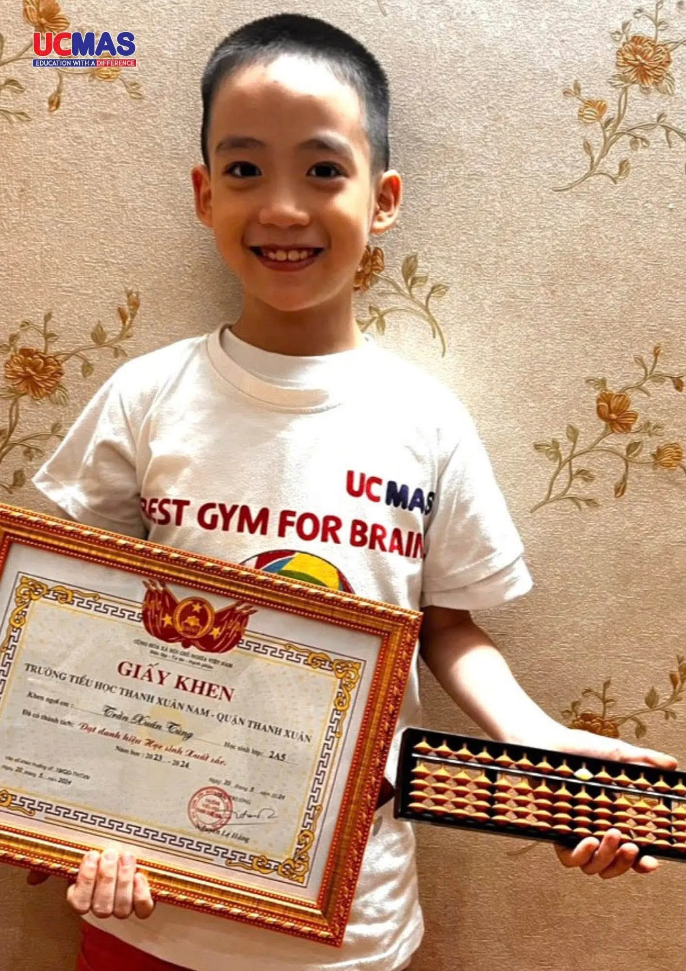Trần Xuân Tùng -Học sinh Xuất sắc tại trường Tiểu Học Thanh Xuân Nam